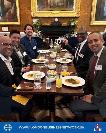 Participants at an LBN executive dining gathering