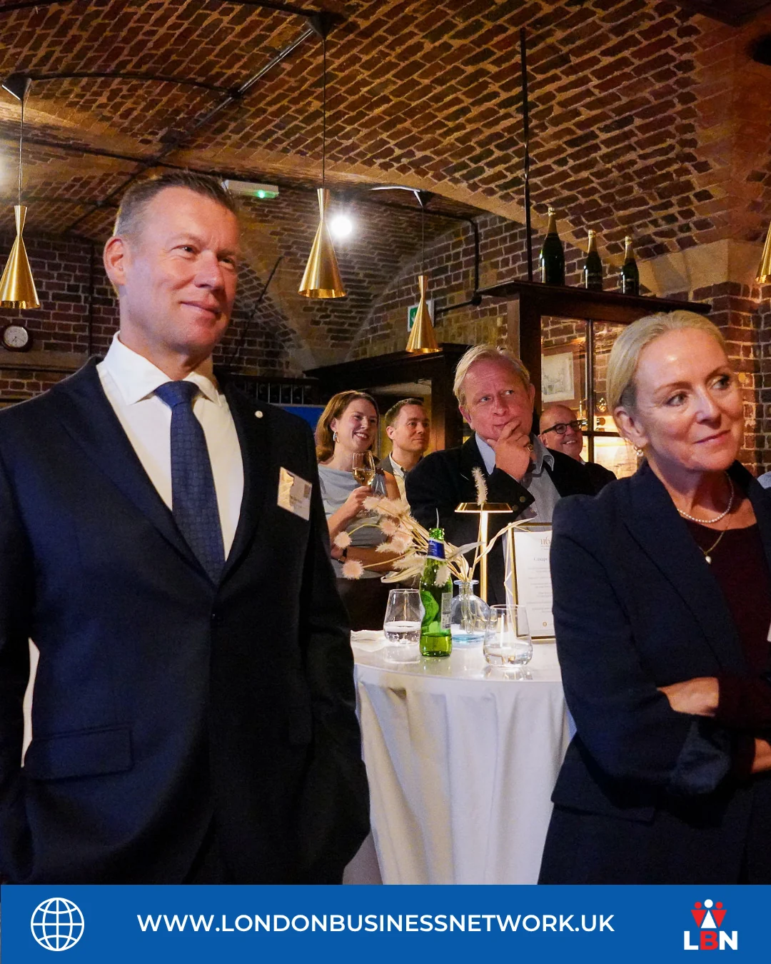 A group listening together at the LBN Nordic Edge event