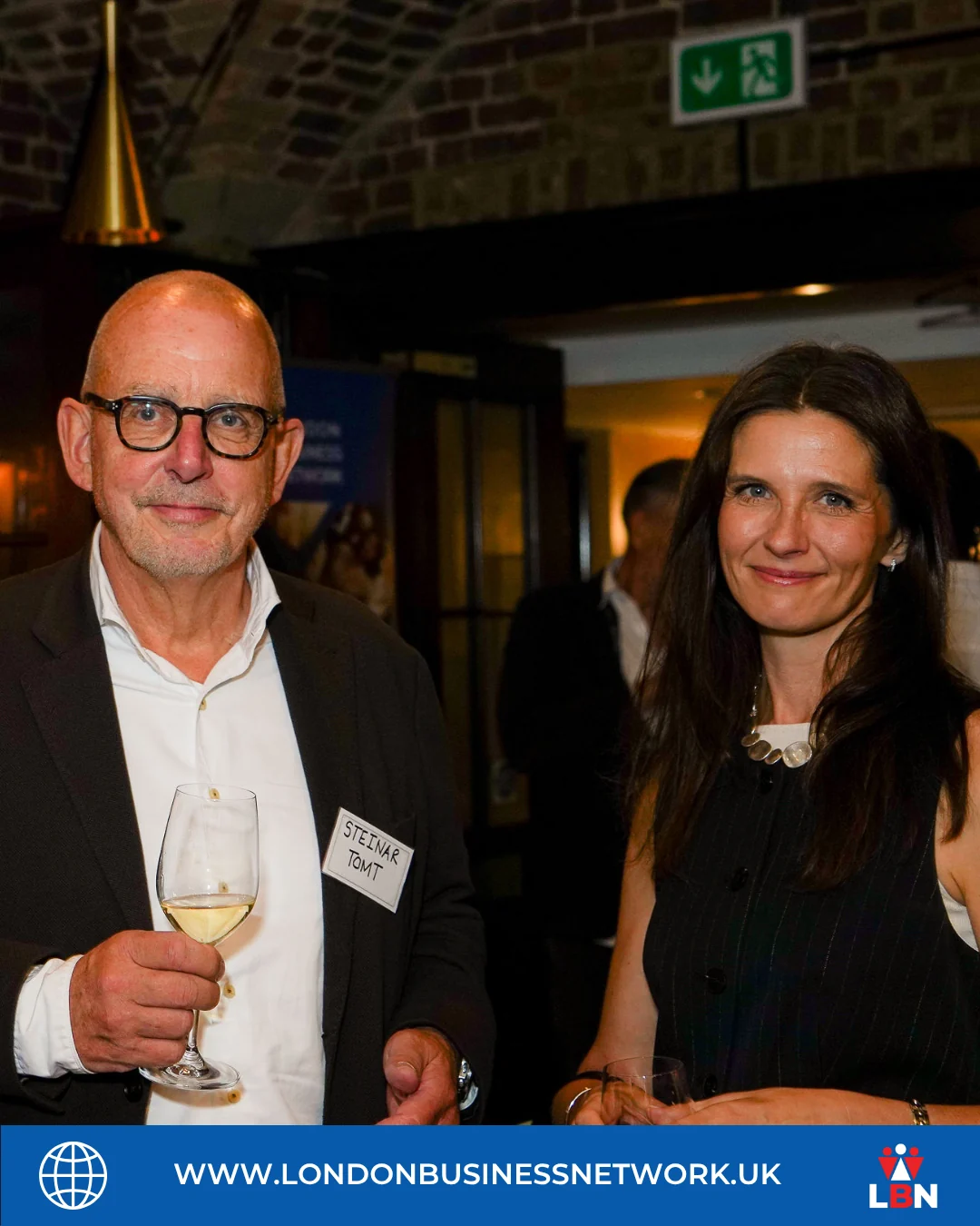 Two participants enjoying the LBN Nordic Edge gathering
